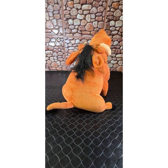 Disney Lion King Talking Pumba Warthog Grub Bug Large 14" Plush Stuffed - Picture 4 of 9